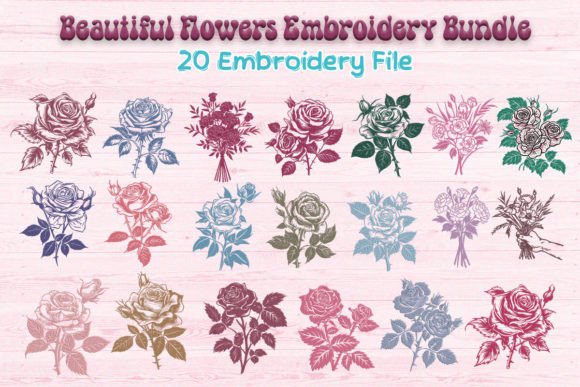 Beautiful Flowers Embroidery Bundle Review for Boutique Sweatshirts