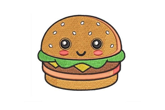 Burger Kawaii Embroidery Design Review: Cute and Practical?