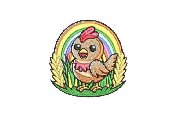 Colorful Chicken Embroidery Design Review for Personalized Gifts