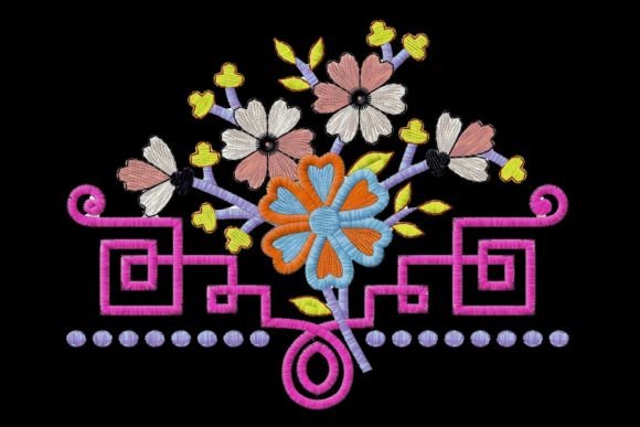 Creative Flowers with Embroidery Motifs: A Designer’s Perspective