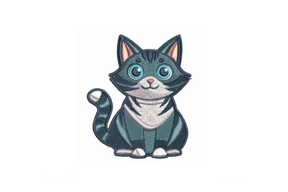 Cute Cat Embroidery Design: A Versatile Addition to Personalized Gifts