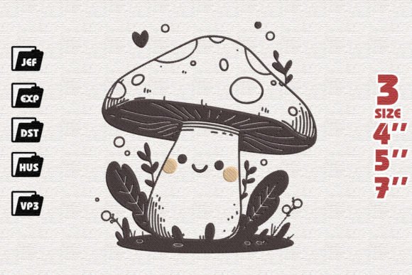 Cute Mushrooms Embroidery Design Review for Gift Creators