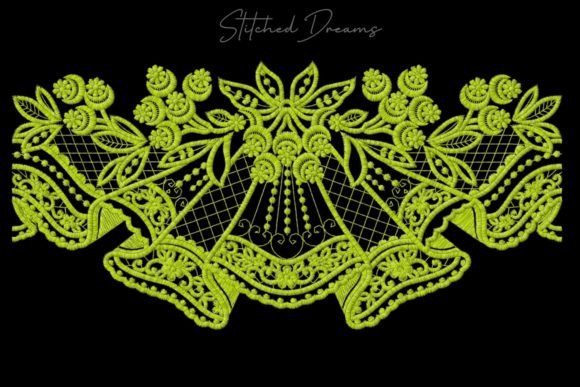 Digital Embroidery Borders of Motifs for Seasonal Projects