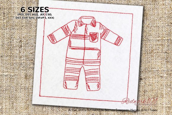 Fire Fighter Costume Bluework Embroidery Review