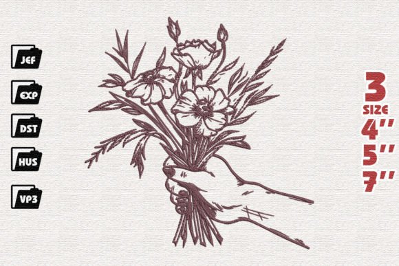Floral Holding Embroidery Review for Real Projects