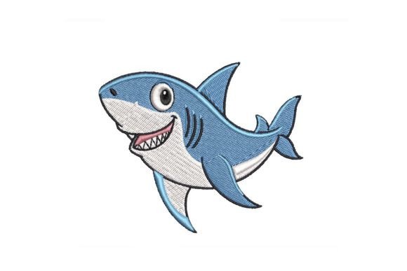 Happy Shark Embroidery Design Review for Apparel Projects