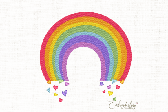 Love Rainbow Machine Embroidery Design Review for Apparel Projects