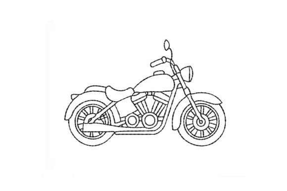 Motorbike Bean Stitch Embroidery Design Review