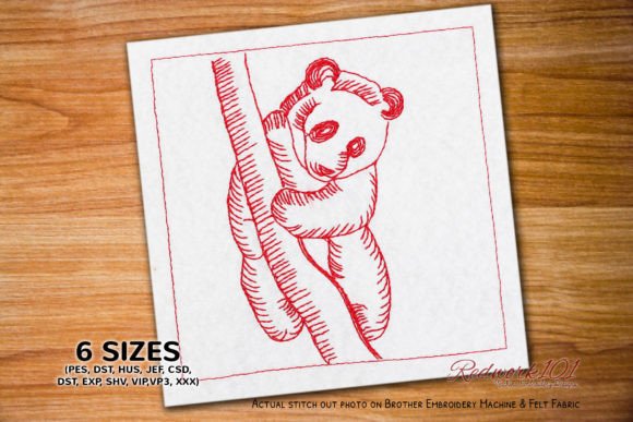 Panda on Branch Bluework Embroidery Review: A Wild Animal Design Worth Stitching